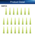 Auniwaig 100Pcs 14Ga Plastic Tapered Dispenser Needles, Olive PE, Luer Lock, for Oil or Glue Applicator...