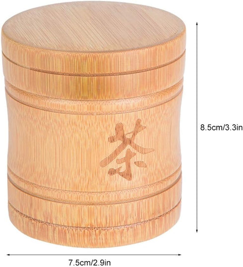 Fdit Tea Jar Portable Lightweight Organic Container Canister Tea Storage Box with Lid...