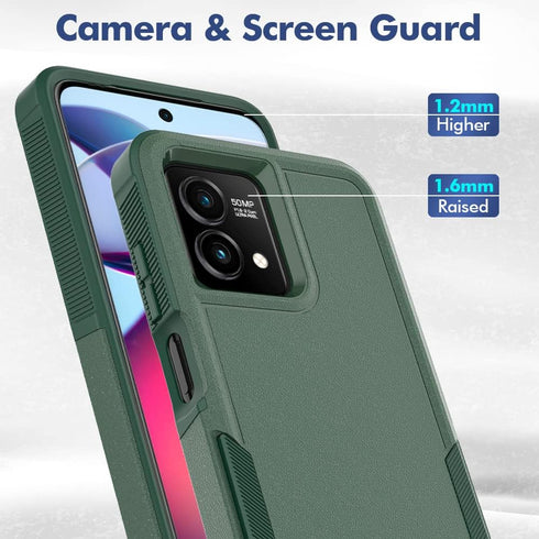 Jeylly for Moto G Stylus 5G (2023) Case, Shockproof Cover for Women Girls, Military Grade Dual Layer Matte Hard Shell Silicone Bumper Protective C...