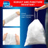 13 Gallon Trash Bags Drawstring - White Garbage Bags Unscented, 49.2 Liter Strong Can Liners for Kitchen Home Office Bathroom,132 Count...