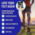 Bitly Plantar Fasciitis Compression Socks for Women & Men - Best Ankle Compression Sleeve, Nano Brace for Everyday Use - Provides Arch Support & H...