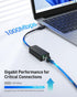 Cable Matters Plug & Play USB C to Ethernet Adapter with PXE, MAC Address Clone (Thunderbolt to Ethernet Adapter, Gigabit Ethernet to USB C) in Bl...
