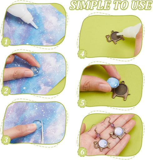 PH PandaHall 60pcs Pendant Trays Kit 30pcs 5 Styles Bronze Blank Pendant Owl Turtle Pendant Bezel, 30pcs Clear Glass Cabochon Dome Settings for DI...