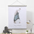 Ywlake Magnetic Poster Hanger, 24x36 24x18 24x32 Poster Frame Wood Wooden Magnet Print Posters Dowel Scroll Hanger Hangers Hanging Kit for Walls M...