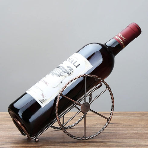 Countertop Wine Rack, for Wine Storage - Red Bronze Metal Wine Rack for Living Room, Dining Room, Wine Cellar, Bar...