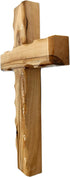 Zuluf 6.2" Olive Wood Plain Wall Cross | Christian Handmade Wooden Cross for Wall from Jerusalem Holy Land | Wall Cross for Home Decor | Catholic ...