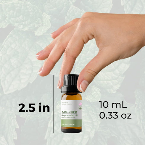 Peppermint USDA Organic Food Grade Essential Oil | 100% Pure Natural Undiluted | Edible & Safe to Ingest & for Skin | Premium Aromatherapy for Dif...