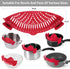 YEVIOR Clip on Strainer for Pots Pan Pasta,Silicone Food Strainer Hands-Free Pan Strainer, Clip-on Kitchen Food Strainer for Spaghetti, Pasta, Gro...