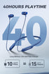 Bluetooth Headphones - N8 Wireless Earbuds with Magnetic Neckband | 40Hrs Playtime, IPX6 Sweatproof, Deep Bass Headset for Phone Calls, Music, and...