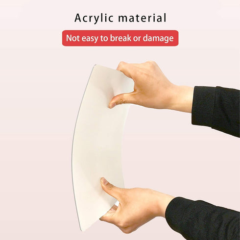 iCAGY Acrylic Mirror Sheet Self Adhesive Wall Mounted Home Decor Non Glass Sticky Mirror Tile Thickness 0.08in (2mm) Square 12x12 inch...