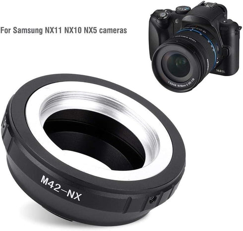 Qiilu Camera Ring, M42-NX M42 Thread Lens NX Mount Camera Len Adapter Ring for Accessory...