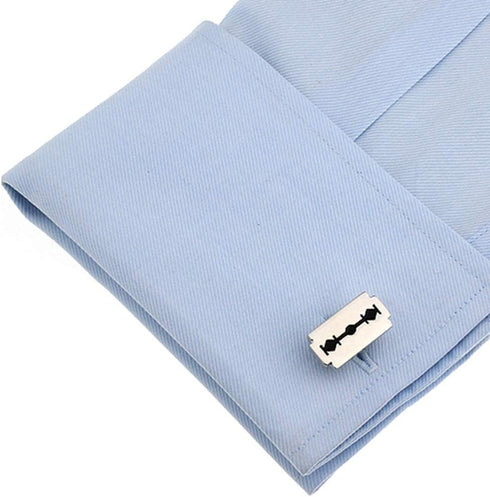 Shaving Barber Punk Razor Blade Cufflinks...