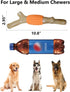 SCHITEC Dog Chew Toy for Aggressive Chewers, Tough Big Nylon & Rubber Teething Stick with Real Maple Wood Flavor for Large Medium Breed...
