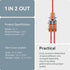GKEEMARS 20Pcs Mini Electrical Wire Connectors, DIY Splicing into 4/6/8/9/10 Way Butt Terminal Block Connectors (1 in 2 out - Nylon)...