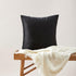 GIGIZAZA Black Velvet Pillow Covers 24x24,Decorative Square Throw Pillows Modern Covers Big Solid Living Room Pillow Cases for Couch Pack of 2...