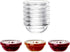 Mini Glass Bowls Set of 6 Small Dipping Bowls Sauces Jam Chutney Nut Dessert Ice Cream Sundae Serving Bowls Sauce Bowls for All Condiments Transpa...