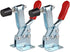 E-TING Hand Tool 201B Toggle Clamp 198Lbs Antislip Red Horizontal Clamp 201-B Quick Release Tool (2Pcs)...