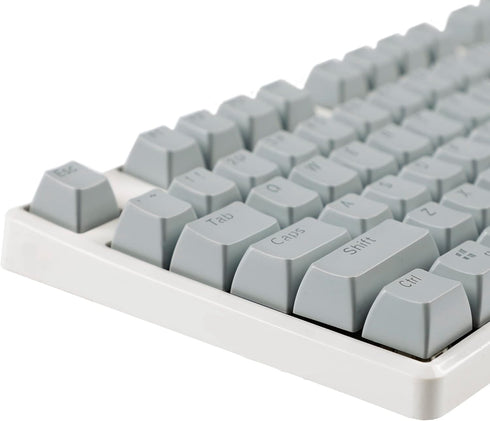 104 Key SA Profile ANSI ISO Double Shot Shine Through Ball Shape Keycaps Suitable for Standard MX 104 87 61 Keyboard (Light Gray)...