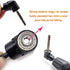 QISF 2Pcs Black 105 Degree 1/4 Inch Right Angle Drill Adapter Hex Shank Screwdriver Angled Bit Holder Extension Power Drill Tool + 1/4 inch Hexago...