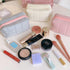 LYDZTION Plush Makeup Bag Cosmetic Bag for Women,Zipper Large Solid Color Travel Toiletry Bag Travel Make Up Toiletry Bag Washing Pouch...