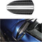2 PCS Car Rear View Mirror Rain Visor Guard, Carbon Fiber Automotive Rear View Side Mirror Rain Eyebrow, Universal Vehicle Side View Mirror Rain C...