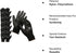 Ultra-Thin PU Safety WORK GLOVES 12 Pairs, WG002 Black/Black, Large...