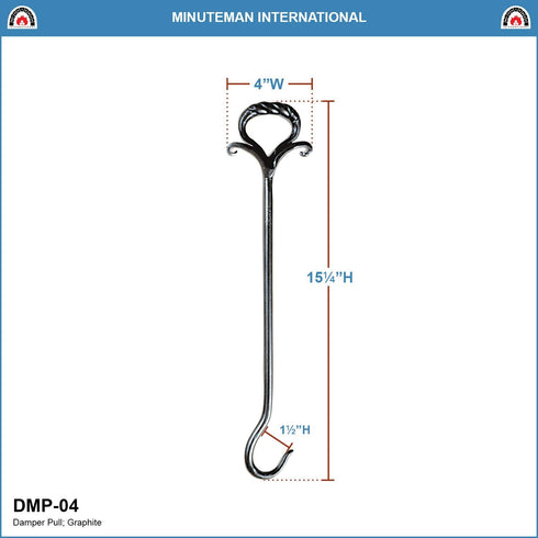 DMP-04 Wrought Iron Damper Pull...