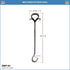 DMP-04 Wrought Iron Damper Pull...