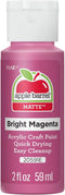 Apple Barrel Acrylic Paint in Assorted Colors (2 oz), 20591, Bright Magenta...