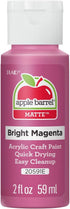Apple Barrel Acrylic Paint in Assorted Colors (2 oz), 20591, Bright Magenta...