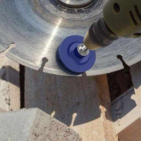 Lawn Mower Blades Sharpener Electric Drill Blades Sharpener Industrial Knife Sharpener Sharpening Stone Polisher 5.5 x 5.5cm / 2.17 x 2.17inch...