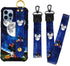 Cartoon Case for iPhone 13 Pro Case 6.1 Inch Cute Moon Blue Cartoon Character Design with Lanyard Wrist Strap Band Holder Shockproof Protection Bu...