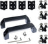 KOOTANS 2 Sets 2020 Series Door Handle and Frame Hinges Install Kit for 20x20 Aluminum Extrusion Profile Slot 6mm-4pcs Zinc Alloy Hinges, 2pcs Alu...