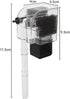 3W Mini Fish Tank Filter Aquarium Filter Hang On Waterfall 3 in 1 Adjustable Water Pump with Bio-Foam for Fish Turtle Aquariums Tank...