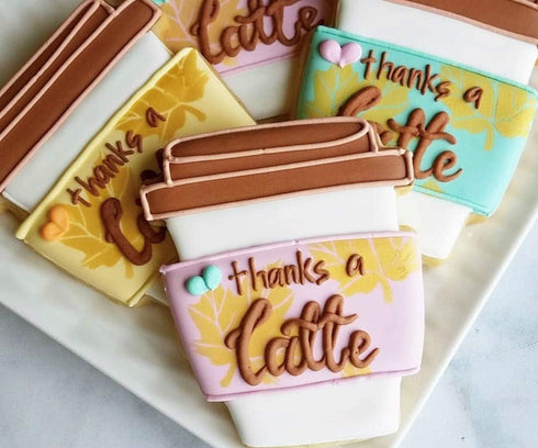 Drinks Cookie Cutters 2-Pc. Set Made in the USA by Ann Clark, Latte Cup, Beer Stein...
