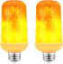 Upgraded Single Mode LED Flame Light Bulb with Gravity Sensor 6W E26 Indoor Flame Flickering Bulb 12V Outdoor One Mode Flaming Bulb for Holiday/Ba...