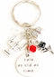 Beauty and the Beast Belle Accessories Silver Charm Keychain Tale as Old as Time Gift for a Princess Who Has Found Her True Love I Merchandise for...