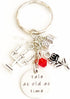 Beauty and the Beast Belle Accessories Silver Charm Keychain Tale as Old as Time Gift for a Princess Who Has Found Her True Love I Merchandise for...