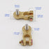 UTSAUTO Battery Terminal Connectors 2Pcs Positive & Negative Brass Car Battery Terminal Clamp for Truck Van Marine Boat RV Max Current 300A...