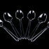 AKOAK 100 Count Disposable Mini Clear Plastic Spoons for Dessert, Appetizer, Ice Cream and Soup...