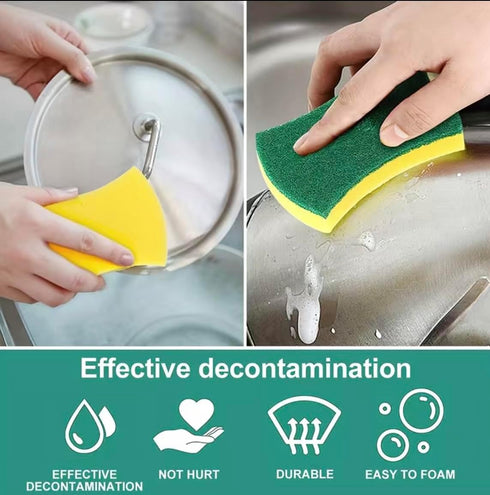 12 Pack Kitchen Cleaning Sponges, Non-Scratch Powerful Scrubbing Sponges for Washing Dishes, Pots, Pans and More...