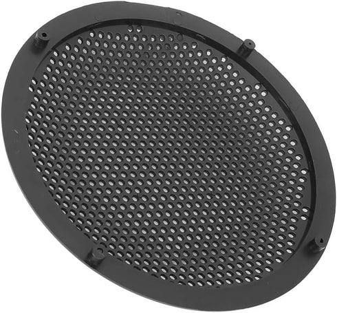 Unifizz 2pcs 8'' Plastic Audio Speaker Cover Mesh Subwoofer Grill Horn Guard Decorative Circle Grille Protector Black for Auto Car...