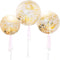 36 Inch Jumbo Confetti Balloons, Giant Latex Balloon with Gold Confetti (Premium Helium Quality) Pkg/6 Latex glitter balloons for Party/Birthdays/...