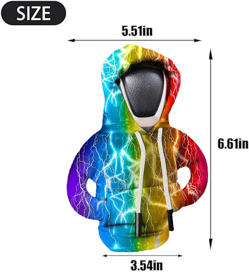 Car Gear Shift Cover, Universal Hoodie Car Shift Knob Hoodie Shifter Knob Hoodie Cover, Funny Shifter Hoodie Cool Car Accessories for Men,Car Knob...