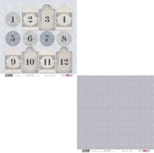 Papers For You - Mini Scrapbooking and Craft Paper Kit | "Snow On The Forest" Collection | Includes 24 Double Sided Papers with Different Designs ...