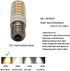 E17 Led Bulb Microwave Oven Light Equivalent 60w Incandescent Warm White Appliance Light for 40w - 60w Type B Candelabra Bulb Dryer Range Hood Ref...