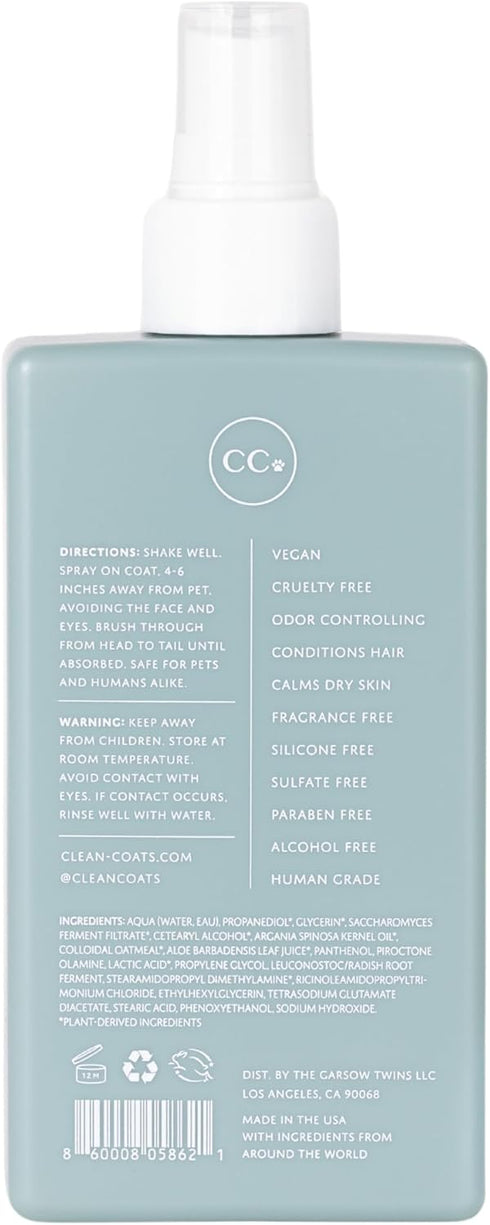 Premium Dog Grooming Spray | Deodorizing Spray for Dogs | Dog Detangler Spray for Sensitive Skin | Leave in Conditioner Spray | Fragrance Free, Ma...