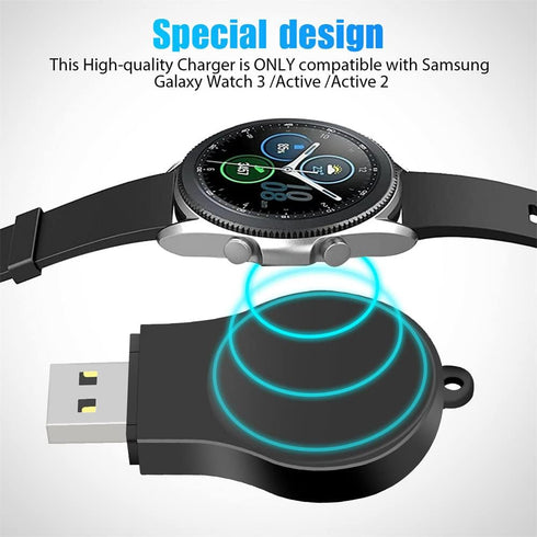 Portable Galaxy Watch 8 7 6 5 Charger USB Wireless Charger Keychain for Samsung Galaxy Watch 8 7 Ultra 6 Classic 5 Pro 4 Classic 3 & Active 2 Acce...