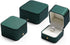 Oirlv Gorgeous Blackish Green Ring Box Premium Leather Ring Bearer Box for Wedding,Proposal Jewelry Gift Case...