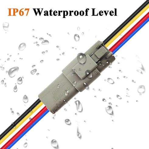 HYAT 14 AWG 4 Pin DT Connector Waterproof Automotive Electrical Connector, Male and Female Way Auto Electrical Wire Connectors Harness for Car Tru...